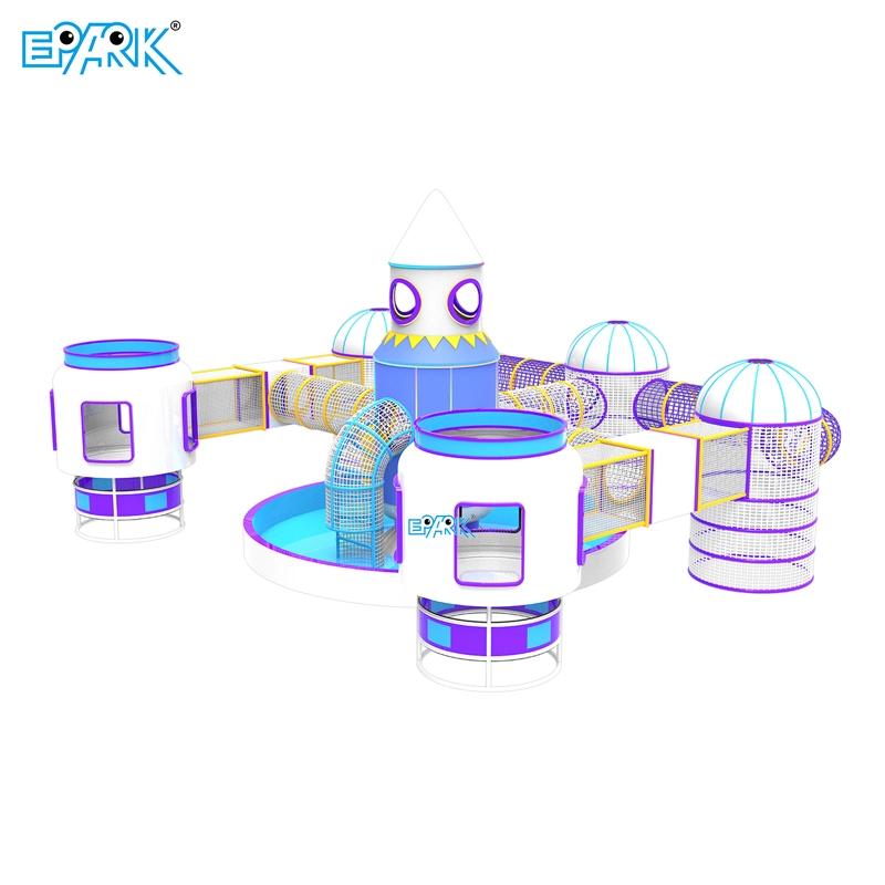 Parque infantil interior llave en mano con forma de cohete espacial: Zona de juegos blandos para niños de 3 a 12 años. - Professional Indoor Playground Equipment by EPARK
