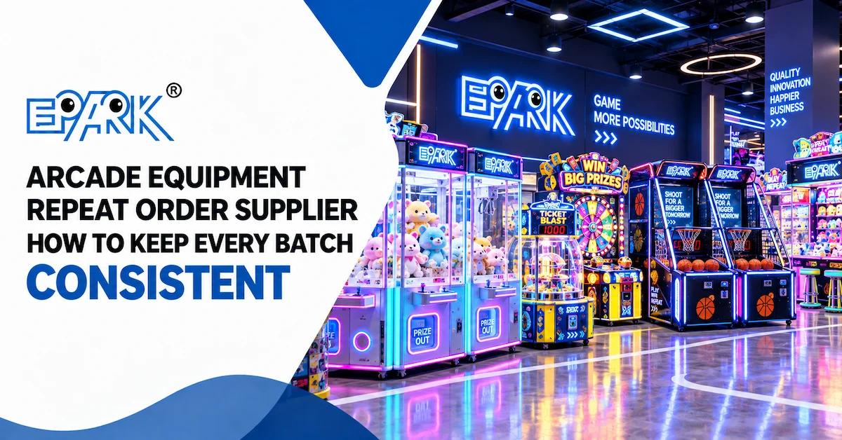 Arcade Equipment Repeat Order Supplier: How to Keep Every Batch Consistent