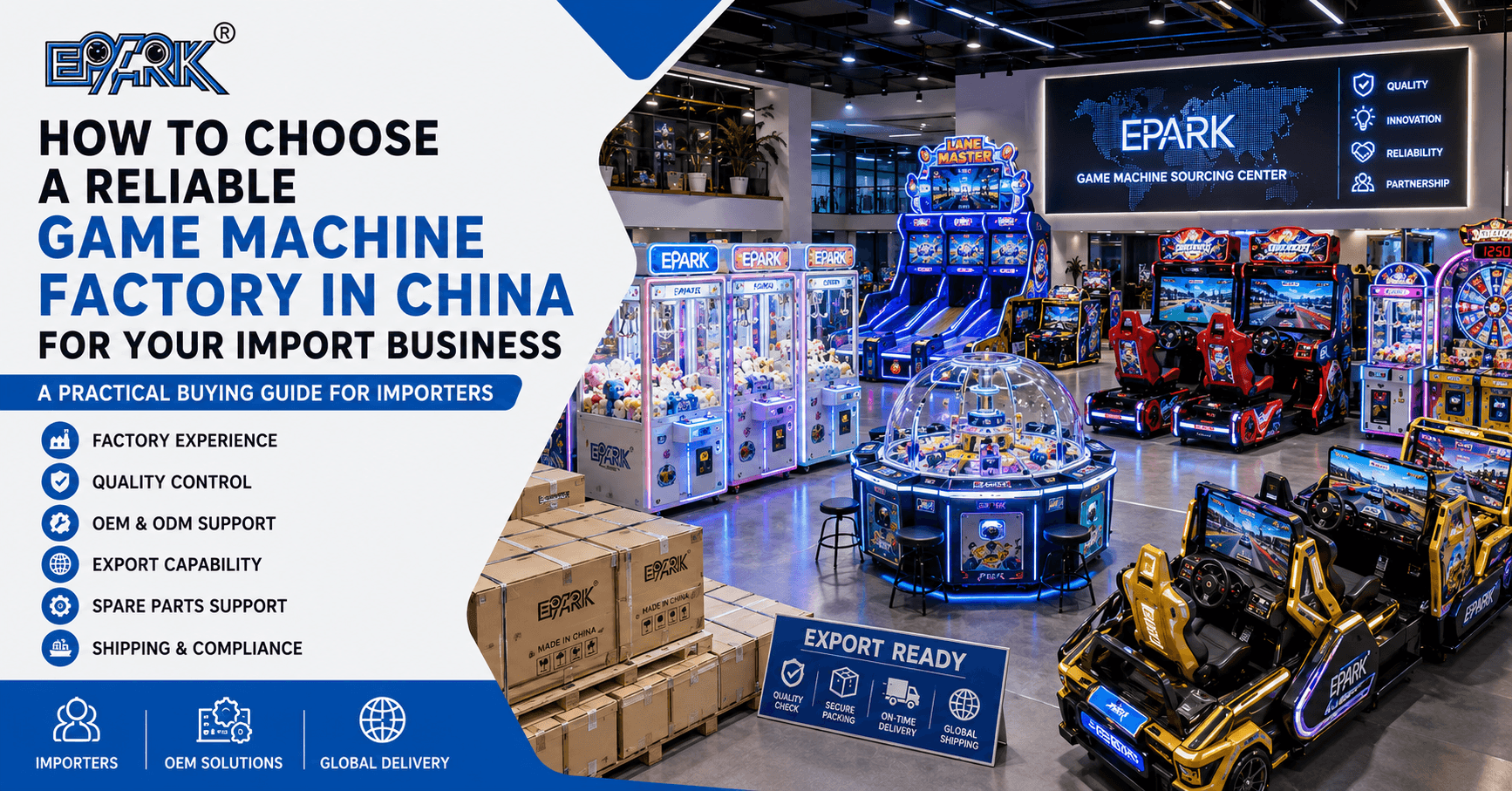 Fábrica de máquinas recreativas en China: Guía práctica de compra para importadores