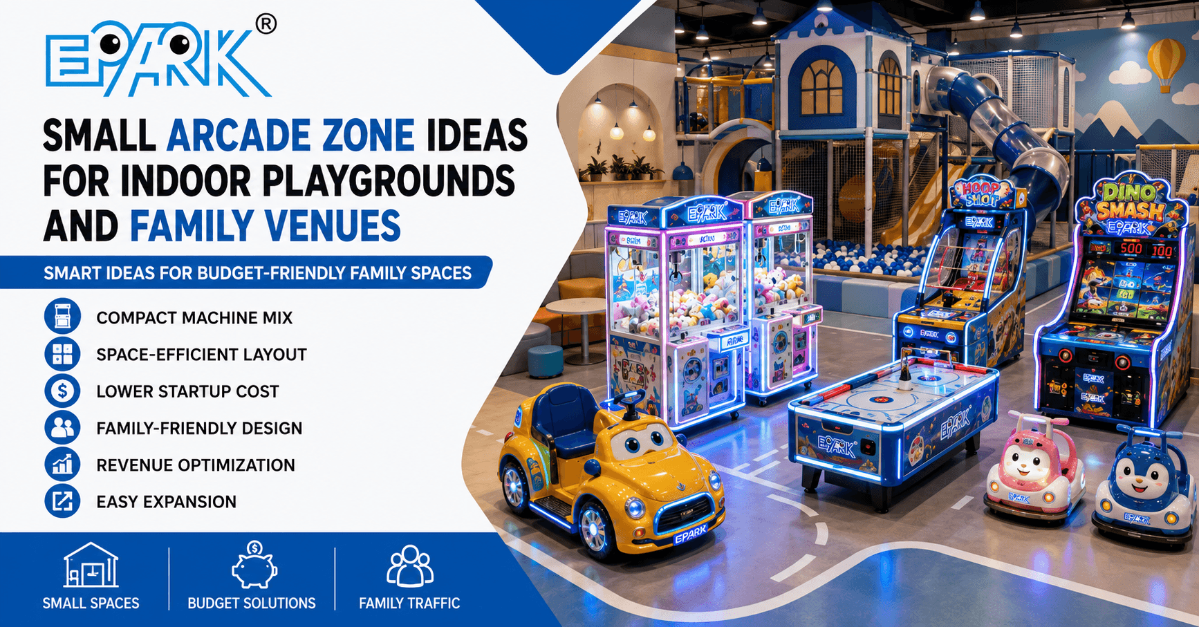 Small Arcade Zone Ideas for Indoor Playgrounds and Family Venues