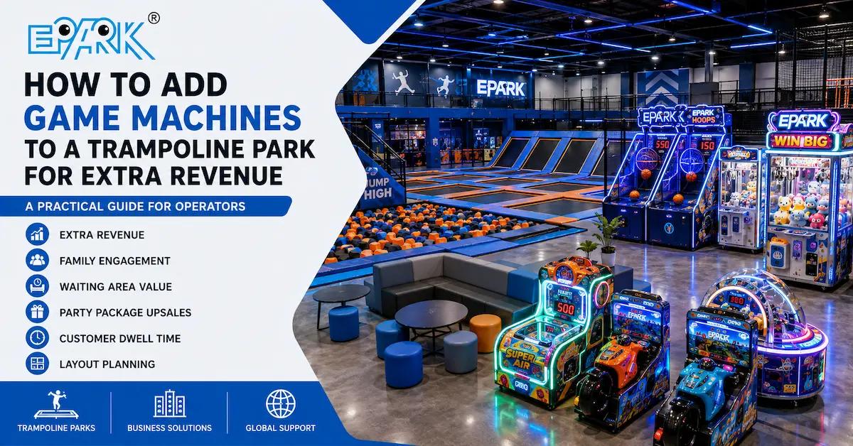 How to Add Game Machines to a Trampoline Park for Extra Revenue