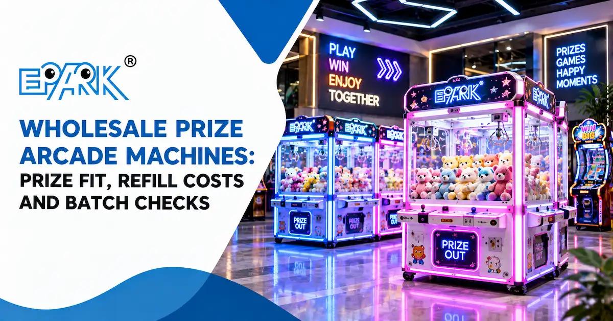 Wholesale Prize Arcade Machines: Prize Fit, Refill Costs and Batch Checks